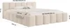 FEDVE Polsterbett Limata aus Velvet 180x200 cm, Beige Produktbild-Vorschau 8