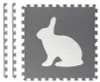 Veľká penová podložka, puzzle, biele a sivé zvieratá 6 ks Náhľad obrázku produktu 2