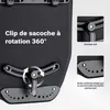 Wiltec Sacoche étanche pour porte-bagages noire – capacité Voir les images du produit 6