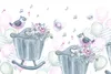 Muralo XXL Vlies FOTOTAPETE Gezeichnete Voegel Luftballons Produktbild-Vorschau 2