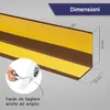 HOLZBRINK Battiscopa adesivo in PVC 32x23mm, 5 m | Bordino Anteprima dell’immagine prodotto 4