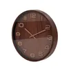 Braun Nachahmung Holz Wanduhr rund 30,5 cm Produktbild-Vorschau 9