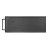 A black server rackmount chassis with silver handles on a white background. Náhled obrázku produktu