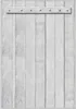 Wallario Wandbild Graue Holztür, Größe: 70,30 x 100,30 cm, Produktbild-Vorschau 1