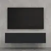 doporro Mobile Porta TV Sospeso 120 cm con 2 Ante Marrone Anteprima dell’immagine prodotto 1