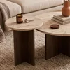 CALICOSY - Lot de 2 Tables basses rondes Ø70 cm et Ø40 cm Voir les images du produit 3