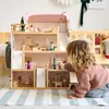 Petite Amélie Großes Puppenhaus aus Holz H17 cm - Rosa Produktbild-Vorschau 2