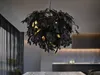 Lustre LEAVY noir et or, 4xE14x28W, métal, dimensions : Voir les images du produit 8