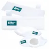 A set of white microfiber cleaning cloths with brand labels. Anteprima dell’immagine prodotto