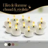 Meisterhome® Bougies à réchaud LED, lot de 12 - Bougies Voir les images du produit 2
