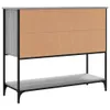 The Living Store Sideboard Grau Sonoma 100x36x85 cm Produktbild-Vorschau 3