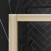 Duschwand 120+40×200 cm, Gold, Aluminium, ESG, Seitenpanel Produktbild-Vorschau 4