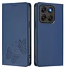 Lederhülle für Motorola Moto G67/Moto G77, Schmetterling Produktbild-Vorschau 1