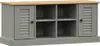 vidaXL Lavice na boty VIGO Grey 106x35x45 cm z masivního Náhled obrázku produktu 1