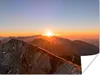 MuchoWow® Poster Berg - Landschaft - Sonne 160x120 cm - Produktbild-Vorschau 1