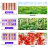 Collage showing different modes of LED grow lights and their corresponding plant growth stages. Náhled obrázku produktu