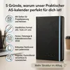 Buchkalender 2027 A5 Nero Blau Hardcover - 1 Woche 2 Seiten Produktbild-Vorschau 2