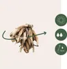 A bunch of dried plant bulbs with planting instructions. Podgląd zdjęcia produktu