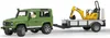 bruder Land Rover Defender  mit Mini-Bagger , Maßstab 1:16 Produktbild-Vorschau 8