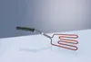 A charcoal lighter with a black handle and red heating element is shown against a gradient background. Produktbild-Vorschau