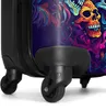 NoBoringSuitcases.com® Veľký kufor - Lebka - Neon - Dúha - Náhľad obrázku produktu 6