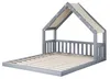Cama infantil con forma de casa, de 140 x 200 cm, con dosel Vista previa de la imagen del producto 12