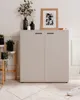 Schuhschrank "Logu" in Samt 100 x 110 cm, aufklappbar für Produktbild-Vorschau 6
