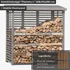 Kaminholzregal FLAMMO L mit Rückwand Produktbild-Vorschau 2