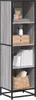 Libreria grigia Sonoma 40x35x139 cm in materiale ligneo Anteprima dell’immagine prodotto 2