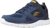 A single blue Skechers sneaker is shown from a side angle against a white background. Produktbild-Vorschau