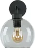 Wandleuchte Grau Schwarz E27 Glas Metall Modern Wandlampe Produktbild-Vorschau 3