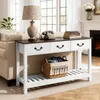 Vevor Stolik Konsolowy Wąski 120 Cm Rustykalny Z Szufladami Podgląd zdjęcia produktu 1