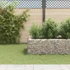 Gabionen-Hochbeet Stahl 360×90×50 cm Produktbild-Vorschau 4