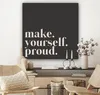 MuchoWow® - Leinwandbilder - Zitate - Mach dich stolz - Produktbild-Vorschau 7