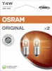 OSRAM ORIGINAL T4W BA9s 12 V/4 W (2er Blister) Produktbild-Vorschau 1
