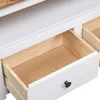 The Living Store Rohová TV skříňka bílá 93 x 49 x 49 cm Náhled obrázku produktu 7