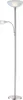 A floor lamp with two lights, one main overhead light and a smaller adjustable reading light. Anteprima dell’immagine prodotto
