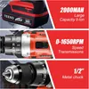 TEENO 45 Nm Schlagbohrmaschine 69 tlg., Akku-Bohrschrauber Produktbild-Vorschau 2