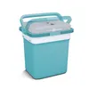 A turquoise and gray electric cooler box is shown against a white background. Náhľad obrázku produktu