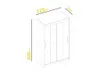 Easy4You D1 120 cm Weiß Schiebetüren Kleiderschrank Produktbild-Vorschau 6
