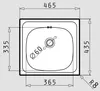 PYRAMIS Spüle E33 Edelstahl / Ausschnitt 445x415 / Produktbild-Vorschau 4
