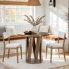 Tribesigns Tavolo da pranzo rotondo per 2-4 persone, 80 cm, Anteprima dell’immagine prodotto 4