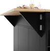 Sweiko Ilot de cuisine, cloisons amovibles, armoire de Voir les images du produit 16