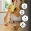 Pasabahce Leafy Gläser Set – 4 Longdrinkgläser + 4 Produktbild-Vorschau 4