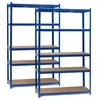 Wiltec sada 2x těžkých regálů 120x60x204cm, 200kg/úroveň, Náhled obrázku produktu 1