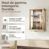 K-Möbel Vitrine suspendue en verre en hêtre (80x60x25 cm) Voir les images du produit 2