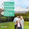 VONROC Pavillon 3x3m wasserdicht stabil - Partyzelt EasyUp Produktbild-Vorschau 5