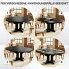 Runder Ausziehbarer Tisch Küchentisch 90-120 cm, 4-8 Produktbild-Vorschau 4