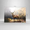 Bilder auf glas - Einteilig - Licht Hirsch Wald - 70x50cm - Produktbild-Vorschau 3