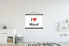 MuchoWow® Textilposter Ich liebe - Maud - Mädchen 150x113 Produktbild-Vorschau 2